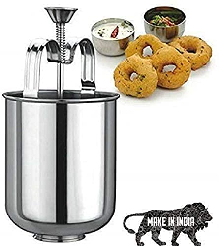 Morningstar Maker Plastic Menduvada Machine vada Maker Mini Donut Mould Easy Fast Portable Maker Dispenser Medu Vada Maker Easy to Make