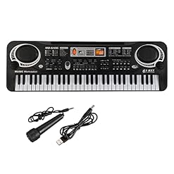FACULX Clavier de piano électronique pour enfants, 61 touches, avec micro, alimentation USB, cordon audio, instruments… - Les Beatles, Paul McCartney, John Lennon, RIngo Starr, George Harrison
