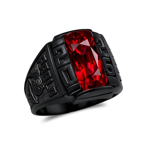 Cargari Custom Class Rings for Men Women 925 Sterling Silver Black High School University Graduation Ring 2025 2026 Personalized College Graduation Gifts