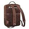 STILORD 'Coryo' Sac a Dos Ordi Portable Cuir | Grand & Chic | College Travail Sac a Dos Homme et Femme | Sac à Dos Ordinateur 17 Pouces | en Cuir Véritable, Couleur:zamora - marron #4