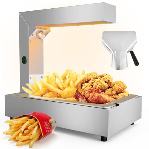 Winado French Fry Warmer, 750W Food Heat Lamp for Chips