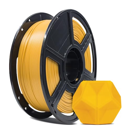 Image of FLASHFORGE 3D Printer Filament, PLA PRO Filament 1.75mm, 1KG Spool (2.2lbs), Dimensional Accuracy + /- 0.02mm for FDM 3D Printers, Better Tenacity & No Knotting (Gold)