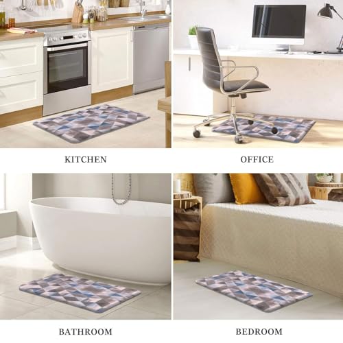 Image of Luxe Home Cuba PVC Door Mats Loop Utillity Anti Fatigue - Square - Cushioned, Non Slip, Washable - Indoor Outdoor Mats for Home, Kitchen, Garage More (51x99 cm)
