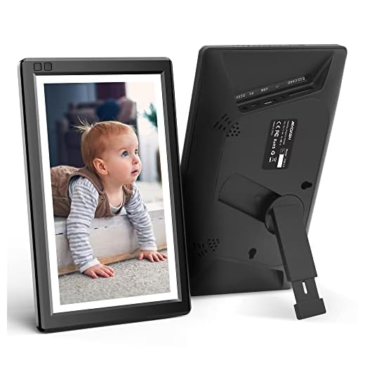MYDASH - 10.1 inch Digital Picture Frame - Smart Photo Frame with Built-in 32GB Large Memory, IPS Screen, Auto Rotate, USB Flash Drive.