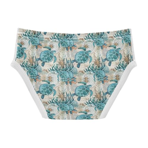 Boys' Exclusive Briefs Toddler Underwear 95% Combed Cotton Boxerbriefs 2T Sea Turtle Pattern 922