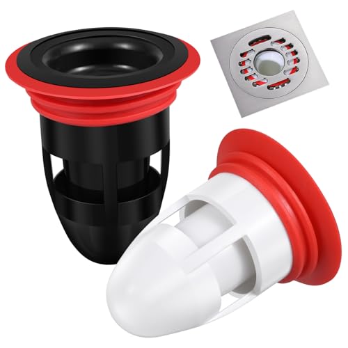 DECOMELODY 2 Piezas Filtro de Drenaje para Suelo Válvula Antiolor de Silicona para Baño y Cocina Compatible con Desagües de Fácil Instalación sin Protección contra Malos Olores Hogar