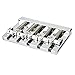 Fender HiMass 5-String Bass Narrow Bridge Assembly with Brass Saddles - Chrome