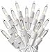 PREXTEX Christmas Lights (20 Feet, 100 Lights) - Clear White Christmas Tree Lights with White Wire - Clear Christmas Lights Indoor/Outdoor String Lights - Xmas Lights - Warm White Twinkle Lights