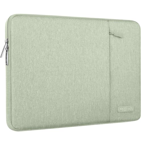 Image of MOCA Laptop Case 13 inch, Laptop Sleeve Compatible with MacBook Neo /Air /Pro 13 inch with A18 /M5 /M4 /M3 /M2 /M1 Chip 2026-2016, Polyester Vertical Computer Sleeve Bag with Pocket (Light Green, 13 inch)