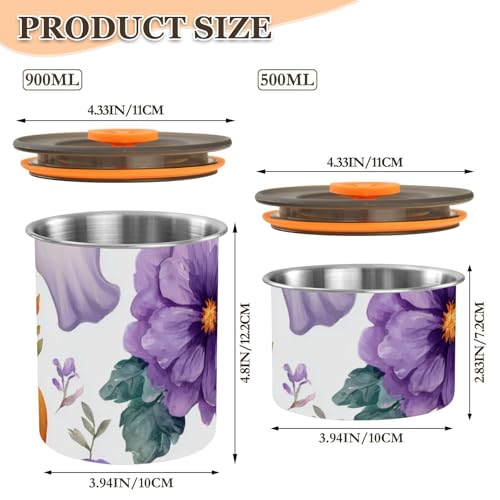 Contenedor hermético para café acero inoxidable 17oz miniatura 3
