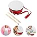 WATIIFUFU Red Lightweight Marching Snare Drum with Strap for Portable Hand Drum for Youth Band Collaboration Clear Sound Musical Instrument for Boys and Performances