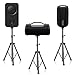 EMART PA Speaker Stands Pair with Carrying Bag, Adjustable Height Professional Heavy Duty Dj Tripod with Mounting Bracket, Extend from 39 to 77 inches for Concerts, Music & Party- Supports 140 lbs