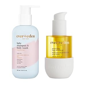 Evereden Baby Cradle Cap Bundle: Clean & Vegan Baby Cradle Cap Kit – Baby Cradle Cap Shampoo & Body Wash + Protecting Baby Cradle Cap Oil – Made for Newborns – Great for the Whole Family