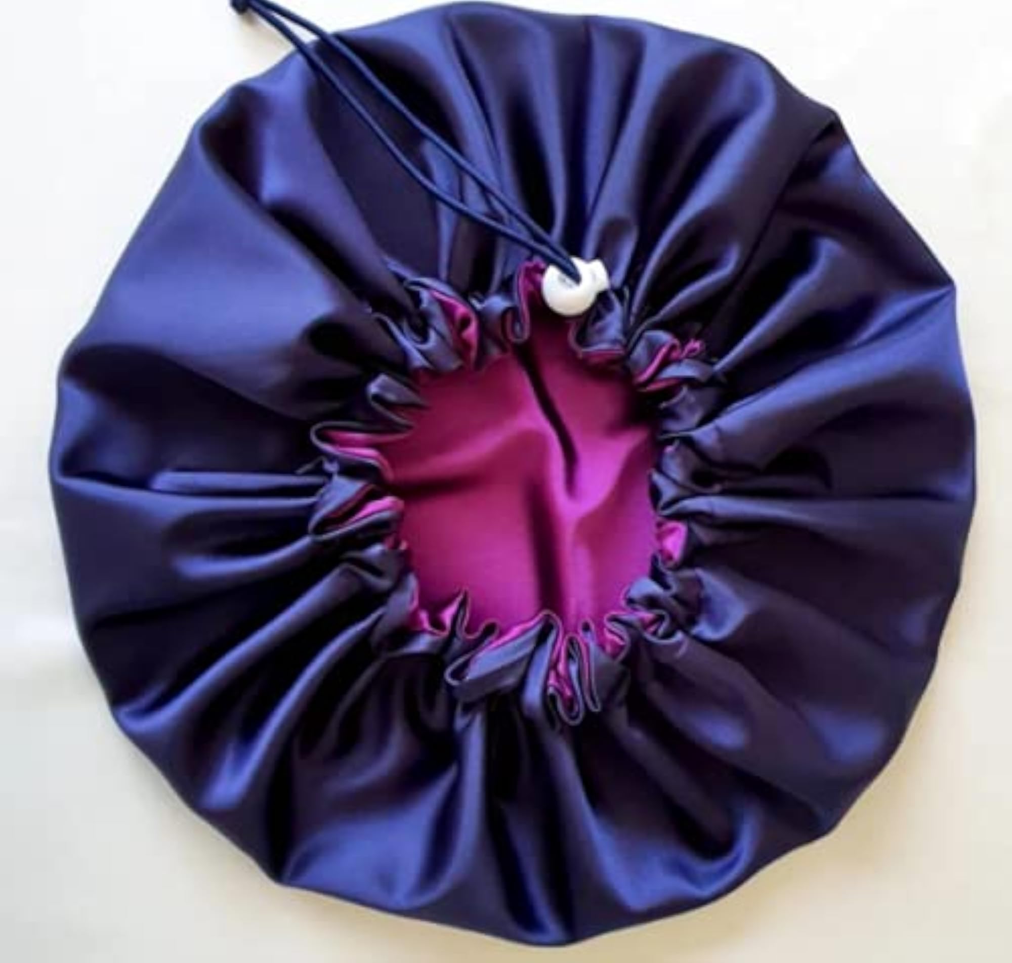Adjustable Satin Sleep Cap Hair Bonnet, Double Layered for Women