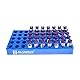 ALWSCI 50 Position Chromatographic Flasche Rack 2 mL Fläschchengestell Labor HPLC Fläschchenhalter, Autosample Vial phiolenständer mit 50 Fächern Durchmesser 12mm