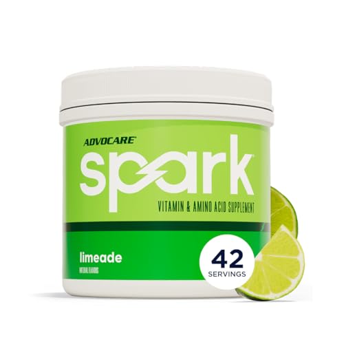 Image of AdvoCare Spark - Energy Drink Mix - Vitamin & Amino Acid Supplement - Supports Energy & Focus - Portable Immune Support - Sugar-Free - Limeade (10.5 oz)