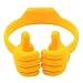 Honsky Thumbs-up Cell Phone Stand Holder, Tablet Stand Cradle for Desk Desktop Smartphone Cellphone Mobile Phone Tablets – Universal Adjustable Flexible,Yellow