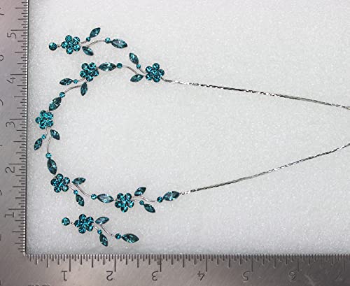 Image of Faship Gorgeous Rhinestone Crystal Floral Necklace Earrings Set