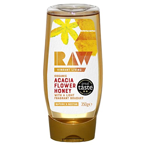 Raw Vibrant Living Organic Acacia Flower Honey, 350g