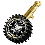 Tire Pressure Gauge (0-60 PSI) Heavy Duty, ANSI Accurate with Large 2 Inch Easy to Read Glow in Dark Dial, Low-High Air Pressure Gauge Tire Gauge for Car and Trucks Tires
