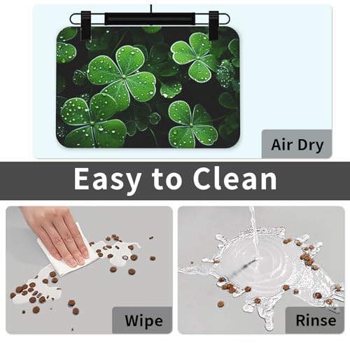 Tapis d'alimentation super absorbant et antidérapant pour chien - 6