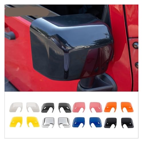 Obudowa lusterka wstecznego do Jeep Wrangler JK 2007-2017, akcesoria samochodowe, osłona lusterka bocznego, materiał ABS, zewnętrzne lusterko boczne samochodu