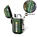 LXSZRPH Waterproof Lighter USB Electric Dual Arc Lighter Rechargeable Flameless Windproof Lighter for Camping Hiking Adventure Outdoor Survival Grilling BBQ