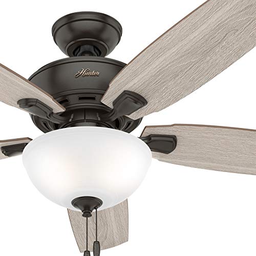 Best Review Hunter Fan 52 inch Casual Noble Bronze Finish Indoor Ceiling Fan with LED Lights (Renewed)