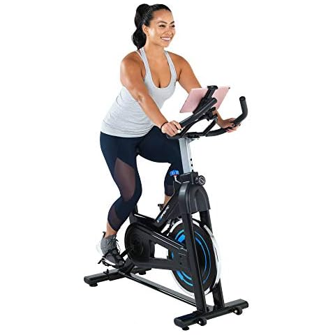 Exerpeutic Indoor Stationary Bike with Bluetooth Cover