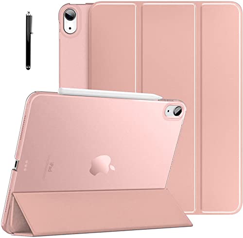 Robustrion Cover for iPad Air 5th Generation Cover / 4th Generation Smart Flip Case with Translucent Back - Rose Gold (B09JFMHXMH) Amazon Price History, Amazon Price Tracker
