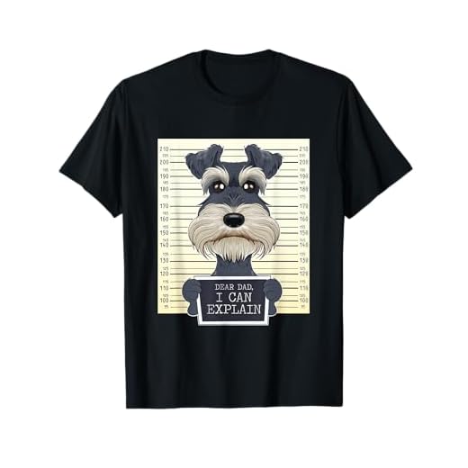 Papá del Schnauzer miniatura I Amante de los perros Camiseta