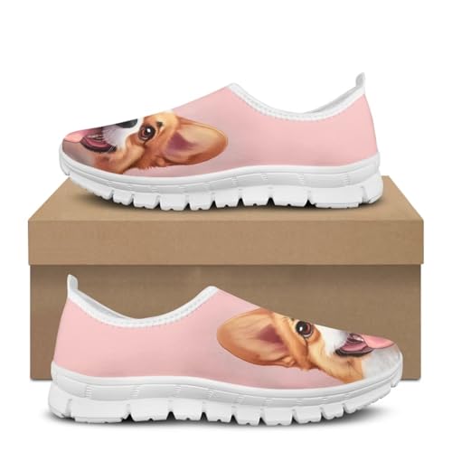 Image of Jeiento Cute Dog Women's Casual Slip On Shoes Loafers Sneakers for Women