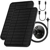 Solar Panel for Blink Camera, 4W Solar Panel Charger Compatible with Blink Outdoor 4 Camera (2)