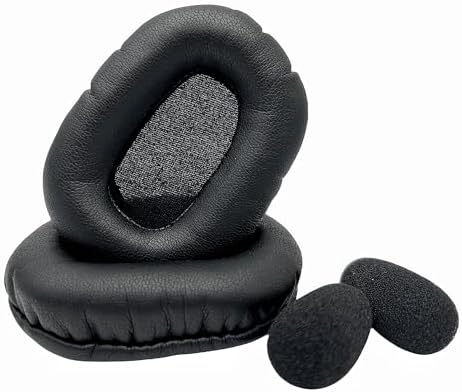 Cooling Gel Replacement Earpads For BlueParrott B650-XT / S650-XT Headset - Includes 2 Earpads & 4 Mic Foams