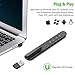 DinoFire for Bluetooth Green Light USB Rechargeable Presentation Remote Powerpint Clicker RF 2.4 GHz Dual Modes Wireless Presenter Slide Advancer Hyperlink for Mac/Keynote/PC/PPT