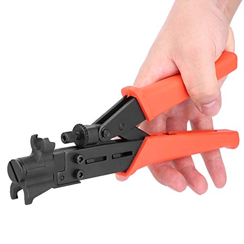 Pince à sertir compression avec molette micrométrique pour câblage coaxial robuste
