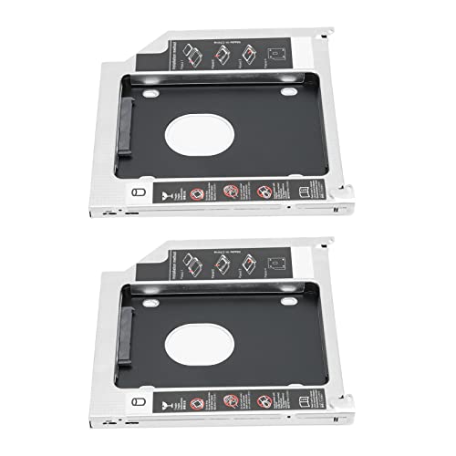 BAFOVY 2nd SSD 2.5 Inch HDD Enclosure for 9.5mm Laptop DVD ROM Dual Boot Support with 6Gbps Speed Upgrade Storage for Pro MD101 MD102