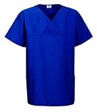 Schutz & Chic OP-Bluse Italien Mischgewebe (XL, 0850 blau)