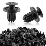 MOTOALL Nylon Front Rear Bumper Fender Liner Exterior Rocker Molding Door Trim Panel Shield Retainer Fastener Push-Type Rivet Body Clips for 10mm Hole Honda Acura BMW Mini Cooper Opel Chevy - 100pcs