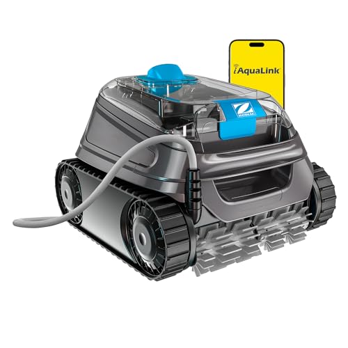 Robot Piscine électrique CNX 30 IQ Zodiac pour Piscine jusqu'à 12x6 m, Nettoyage Fond, parois et Ligne d'eau. Contrôle Via app. Inclus câble 18m, Double...