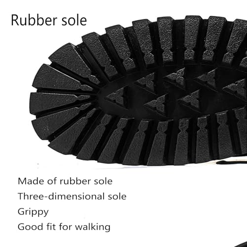 Men's Fashion Retro Round Toe Thick Bottom Casual Oxford Shoes Comfortable Non-Slip Soft Sole Work Office Business Formal Shoes4