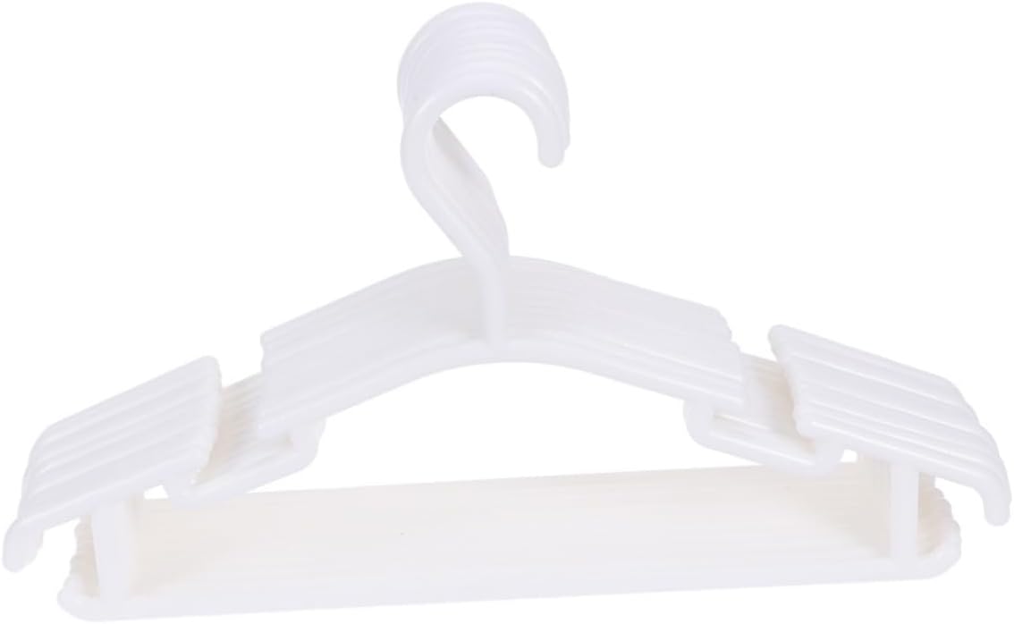 Amosfun 10-Pack Non-Slip Heavy Duty Plastic Clothes Hangers for Wet and Dry Use Space Saving Suit Hangers for Closet Organization