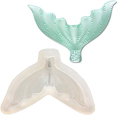 Tikkii Mermaid Tail Resin Fondant Cake Mold Crystal Silicone Epoxy Pendant Jewelry Making DIY