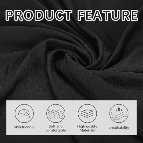 headwraps for black wome Stretch Jersey Turban Black Women African Hair Wraps Breathable Super soft and long3