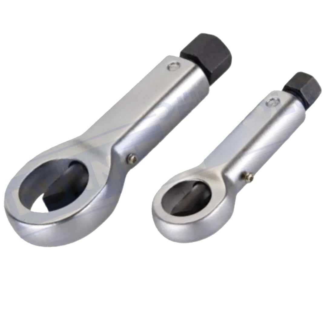 Dunnet Tools Nut Splitter Tool Set | Heavy Duty for Removing Stuck, Broken, Damaged, Rusted, or Corroded Nuts and Bolts | 2Pcs Splitting & Extraction Kit (12-16mm and 16-22mm)