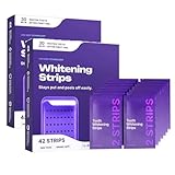 Violette Zahnaufhellungsstreifen - Schnelle Ergebnisse, Null Empfindlichkeit (1 Pack - 42 Stücke)