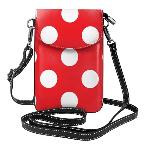 Portefeuille en cuir PU pour téléphone avec emplacements cartes et bandoulière