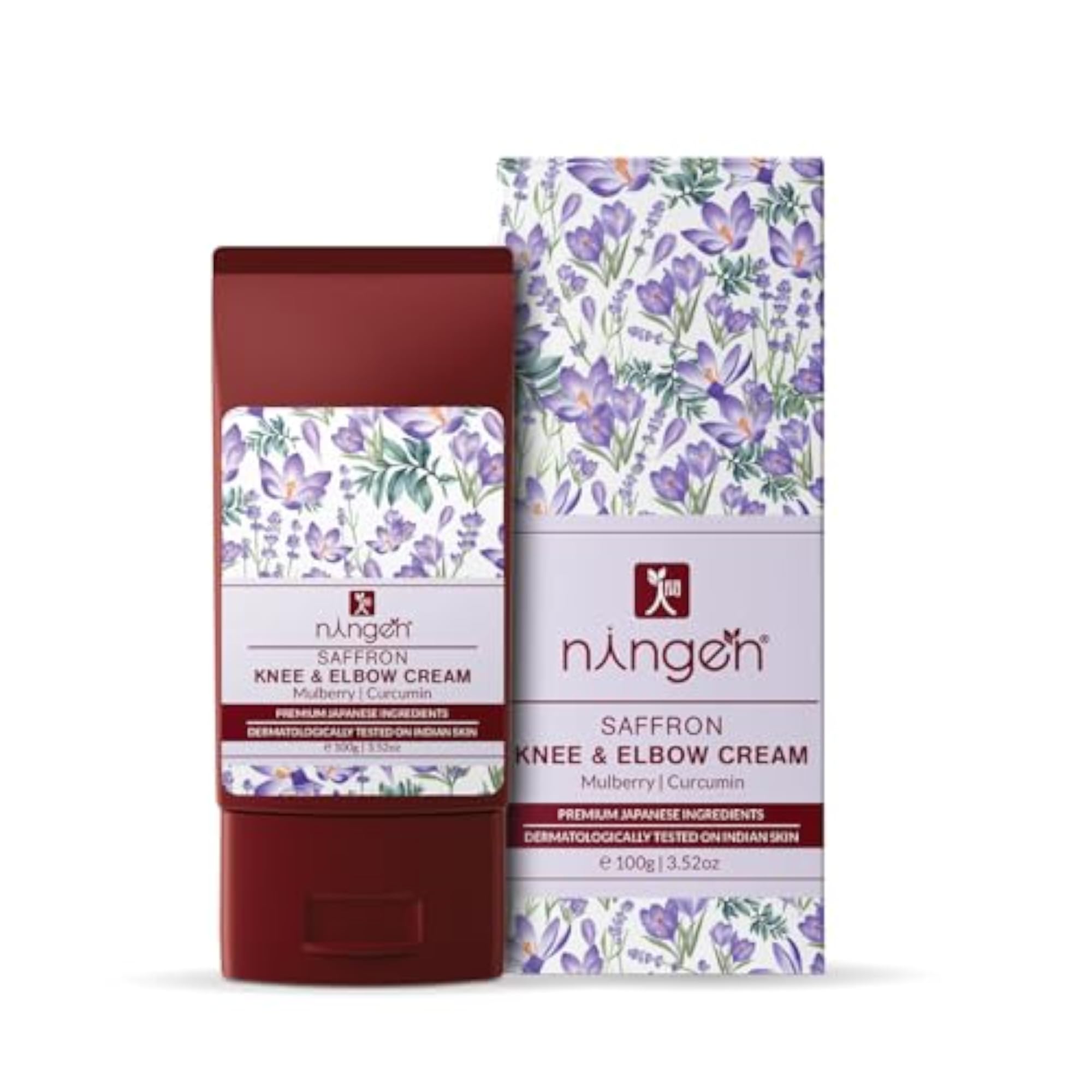 Saffron Knee and Elbow Cream, Enriched with Mulberry & Curcumin