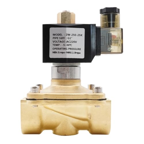 Électrovanne en laiton normalement ouverte 1-1/4 pouce DC 24V filetée - 2
