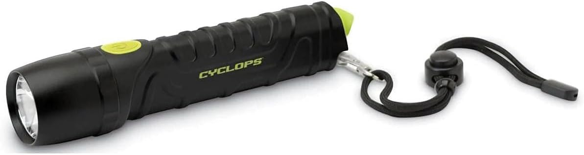 Cyclops 800 Lumens Led Pocket Flashlight with Emergency Glass Breaker for Camping, Hiking, Emergency